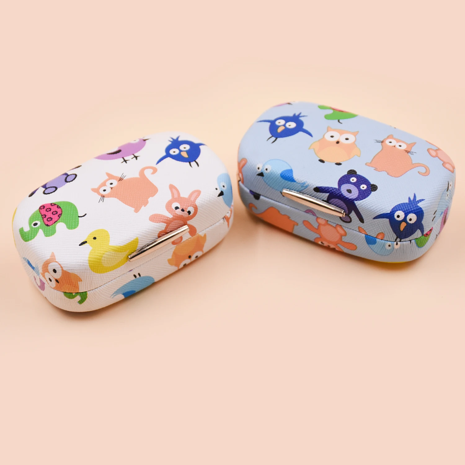 Fashion Mini Contact Lens Case Organizer Fruit Color Contact Lens Container Travel Lens Kit