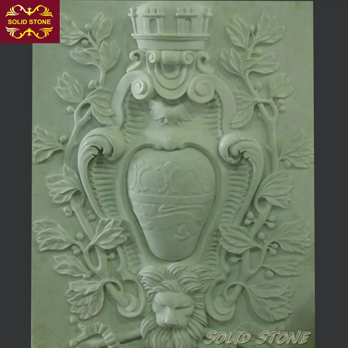 Eyeball Catching Design Facade Decoration Natural White Marble Carving Relief