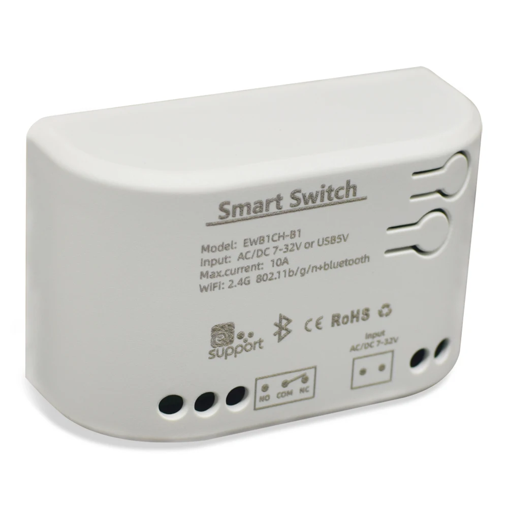 Ewelink 1 Channel Smart Receiver WIFI Switch AC/DC 7-32V USB 5V Relay Module work with Ewelink APP10A 12V 24V Light Pump