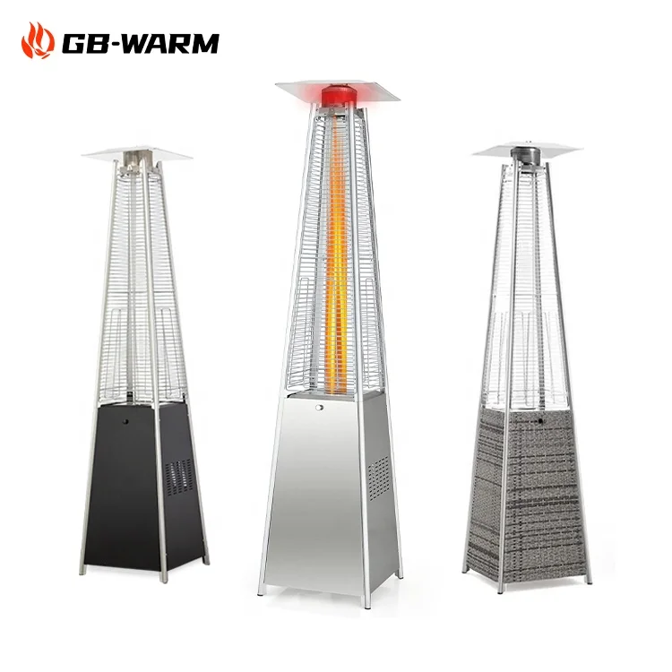 Factory direct supply beautiful fire patio heater high quality cast iron  fire flame heater for garden patio heater