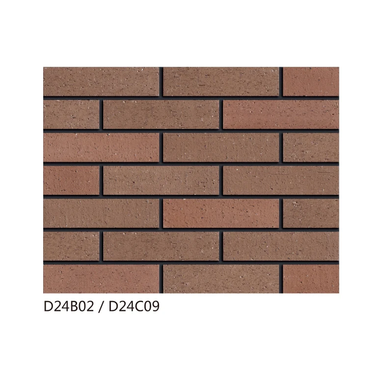 Kiln fired clay insulation split brick slip panel looking wire cutting rough thin terracotta brick wall decor