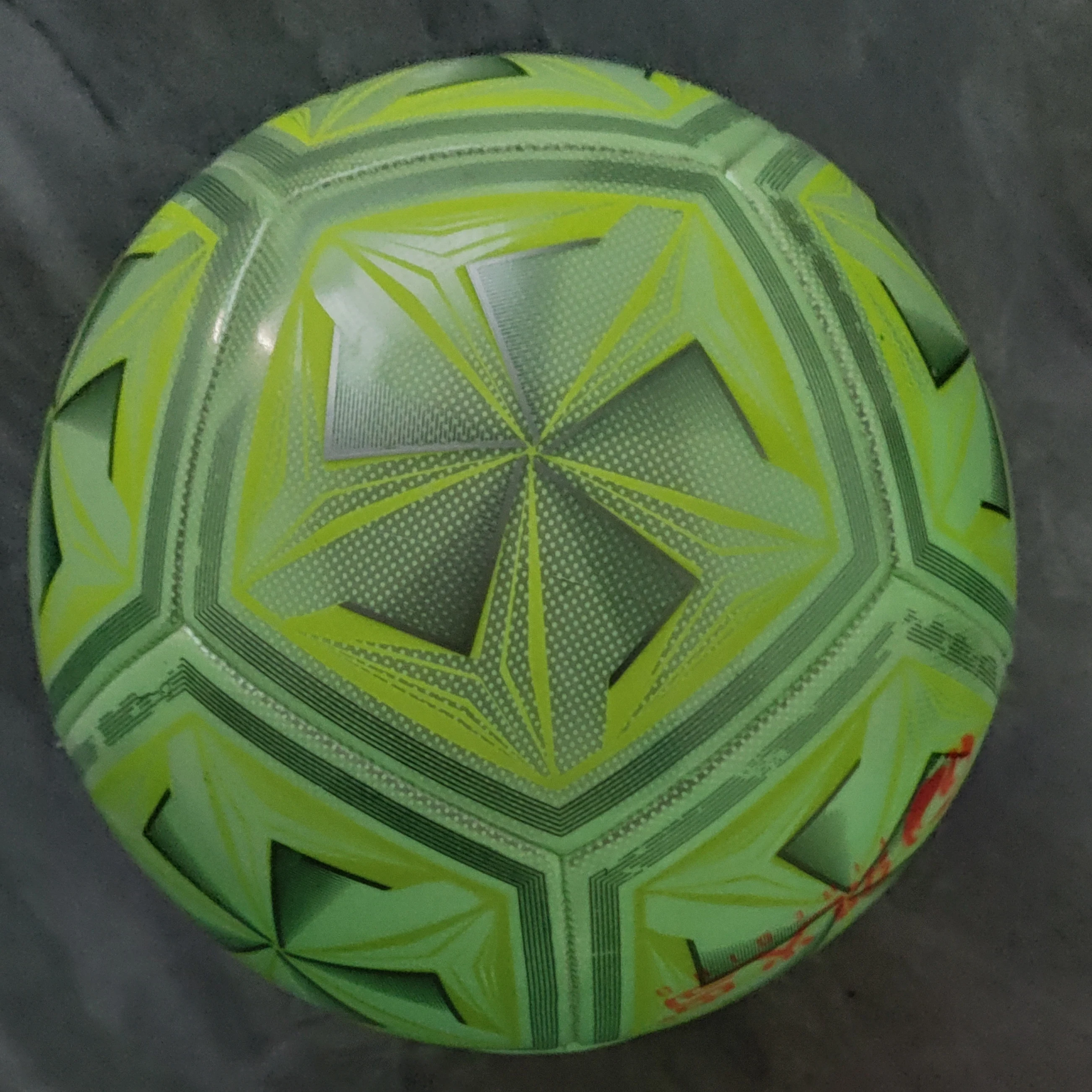 Super fiber Standard Size 5 Reflective Soccer green Luminous Night Glow Footballs Adult Child Pu Sports Match Training Balls