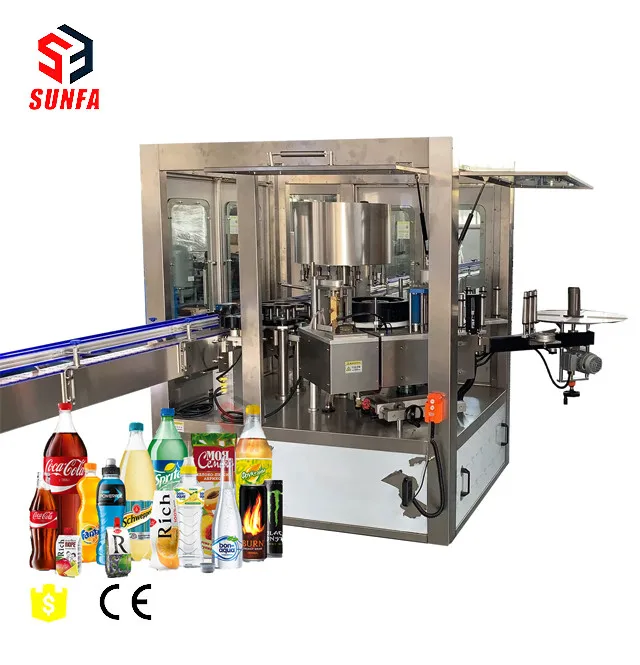 Full automatic water juice carbonated drink bottle OPP hot melt glue labeling machine