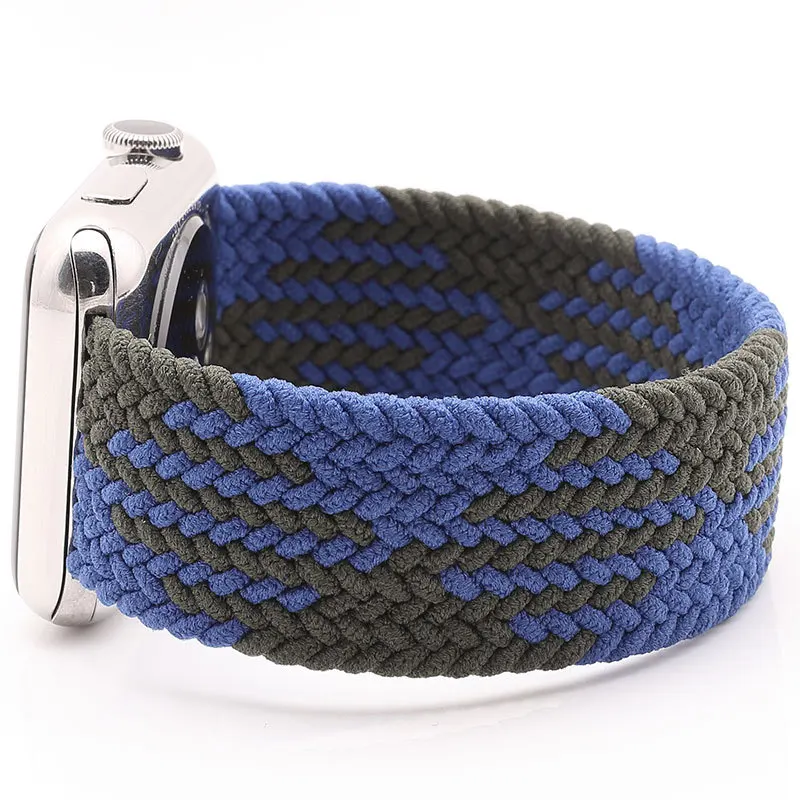 
Nylon Weave Elasticity Watch Strap for Apple Watch Stainless Steel 22mm Watch Strap 