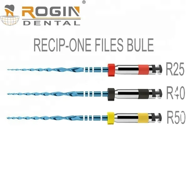 Стоматологические эндофайлы, ресивер-One Blue, возвратно-поступательное движение, одна файловая система с тепловой активацией