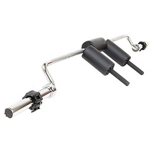 7ft Safety Squat Bar Include Two Quick Release Collars Heavy Duty 24kg Solid Steel Bar