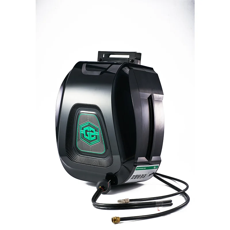 Car washing hose reel retractable air water mix hose reel car cleaning equipment
