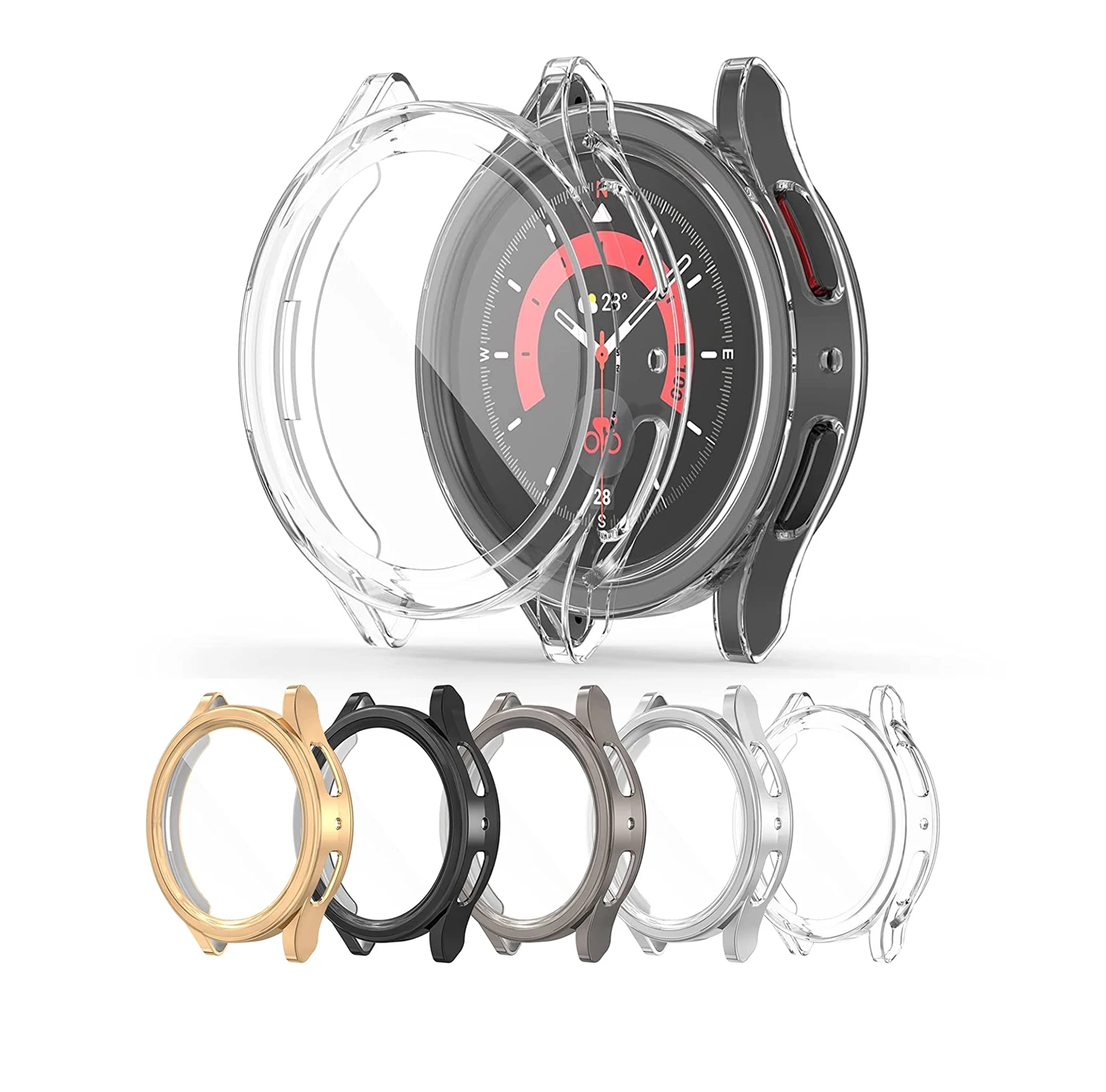 TPU Protective Case for Galaxy Watch 5 PRO Soft Protector Cover For Samsung Watch 5 PRO 45mm