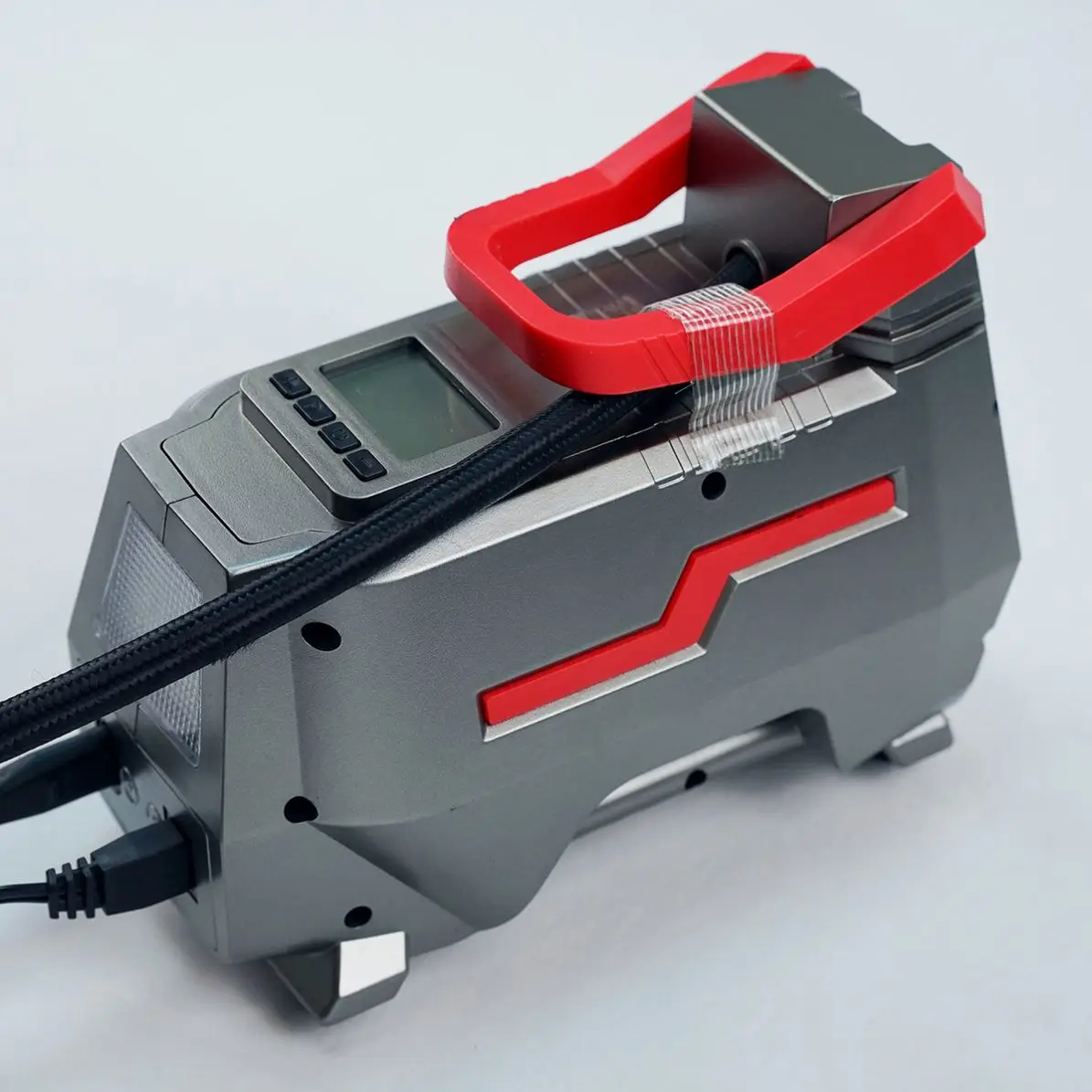 1666 Tire Inflator Air Compressor, Portable DC/AC Air Pump for Car Tires 12V DC and Other Inflatables at Home 110V AC