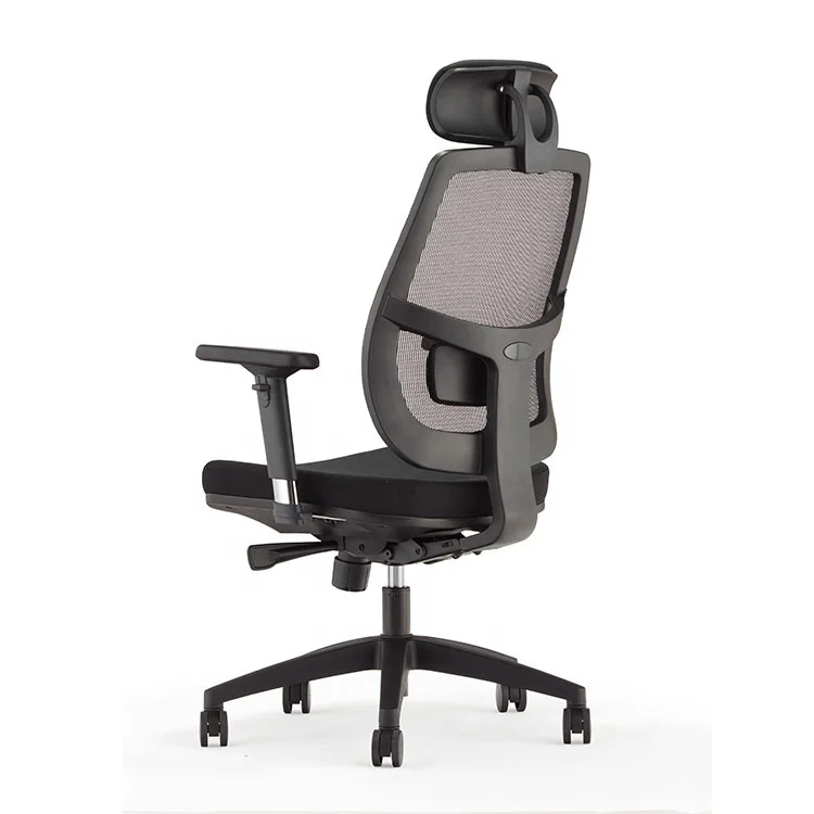 Executive Plastic Armrest Modern Office Comfortable Computer Chair Swivel Office Chair With Auto Adjusting Headrest