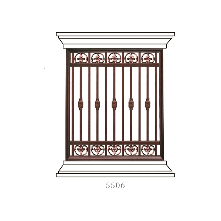 Luxury wrought iron window lattice design grille screen