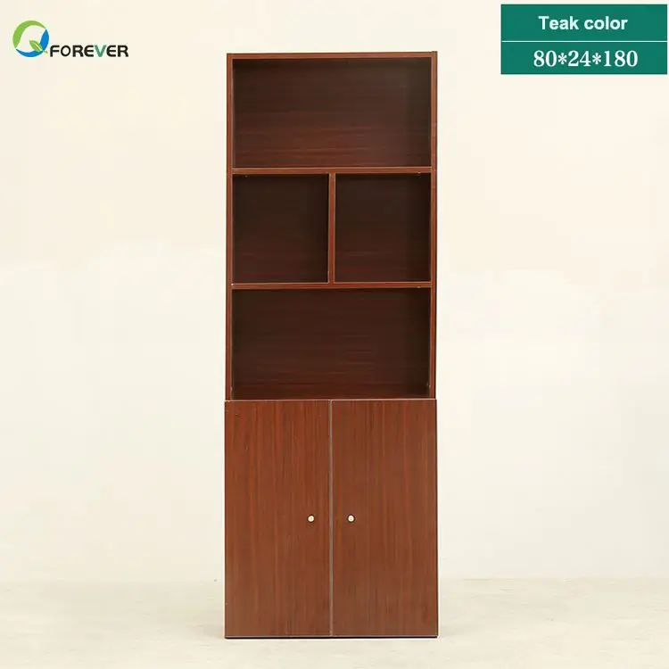 Деревянный книжный шкаф YQ JENMW с двойной дверью ниже