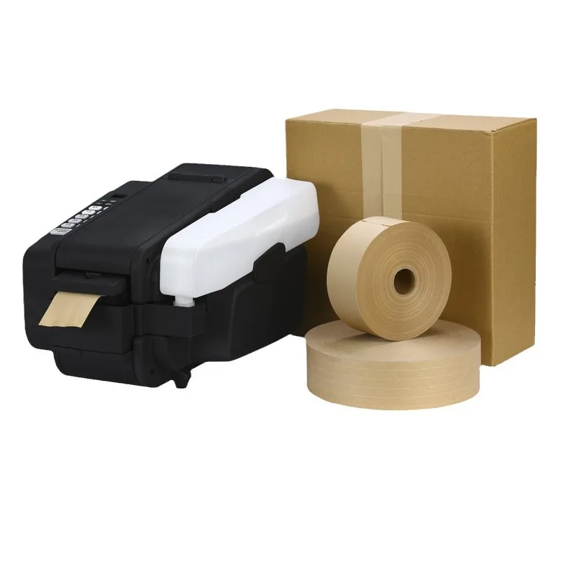 Automatic kraft water activated sealing desk tape dispenser auto packing adhesive tape dispenser machine