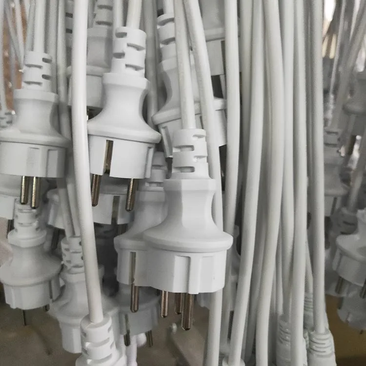 
Nema 5 15P 3Pin Waterproof PC Electric Cable PVC Insulated European EU AC Power Cord 