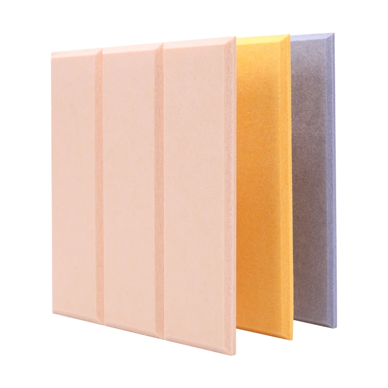 Acoustic Panel Sound Absor Flat Pet Felt Sound Proof Polyester Fiber Acoustic Wall Panels