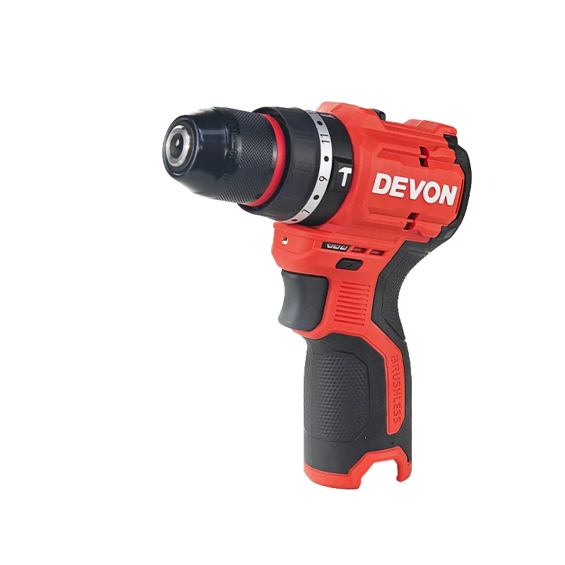 DEVON 5209-Li-12 строительная площадка украшение дома многофункциональная электрическая дрель качественная бесщеточная