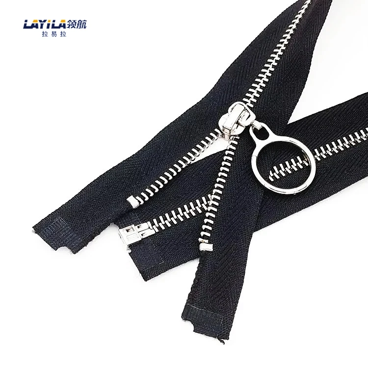 High Quality Custom Silver Metal Zipper For Garments