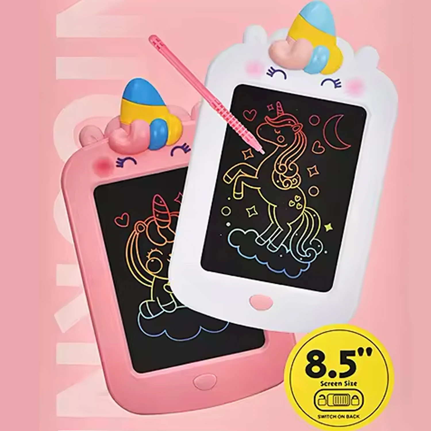 8.5 inch Electronic Reusable Writing Pad Graphic Designing LCD Writing Tablet Digital Memo Pad for Kids Educational Toys