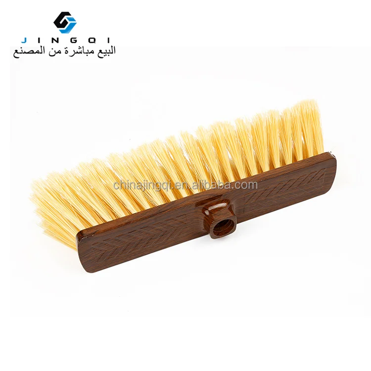 Factory Low Price Wood Household Plastic Broom Head Floor Sweeping Brush Brooms With Soft Bristle Broom Parts