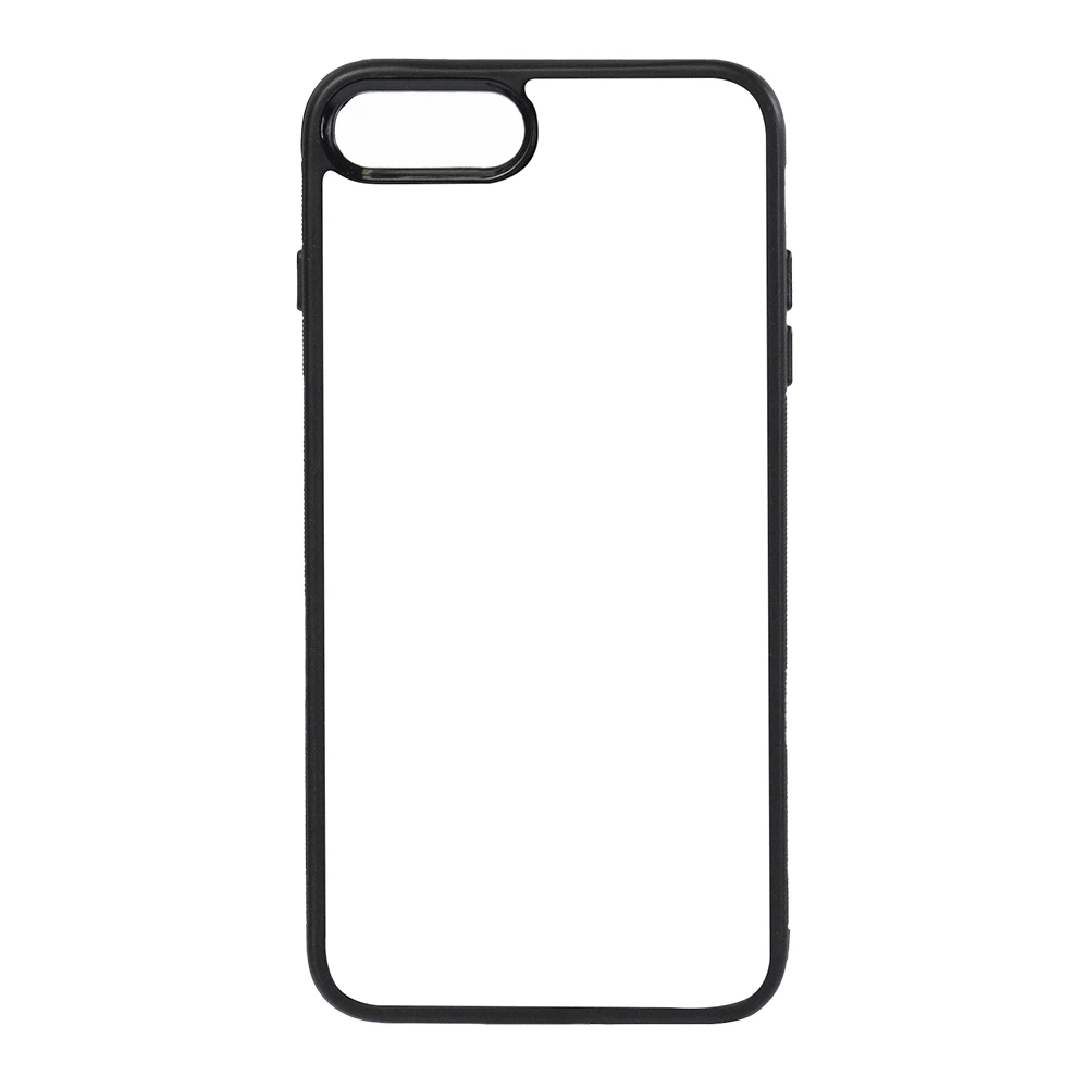 Sublimation blank luxury designer logo  Mobile 2d Cover For Simple Black TPU cell phone cases iphone 8P Pro Max