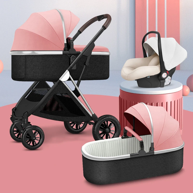 Poussette tout реверсивная импортная китайская оптовая продажа универсальная Складная Роскошная железная яичная коляска для детей 4 в