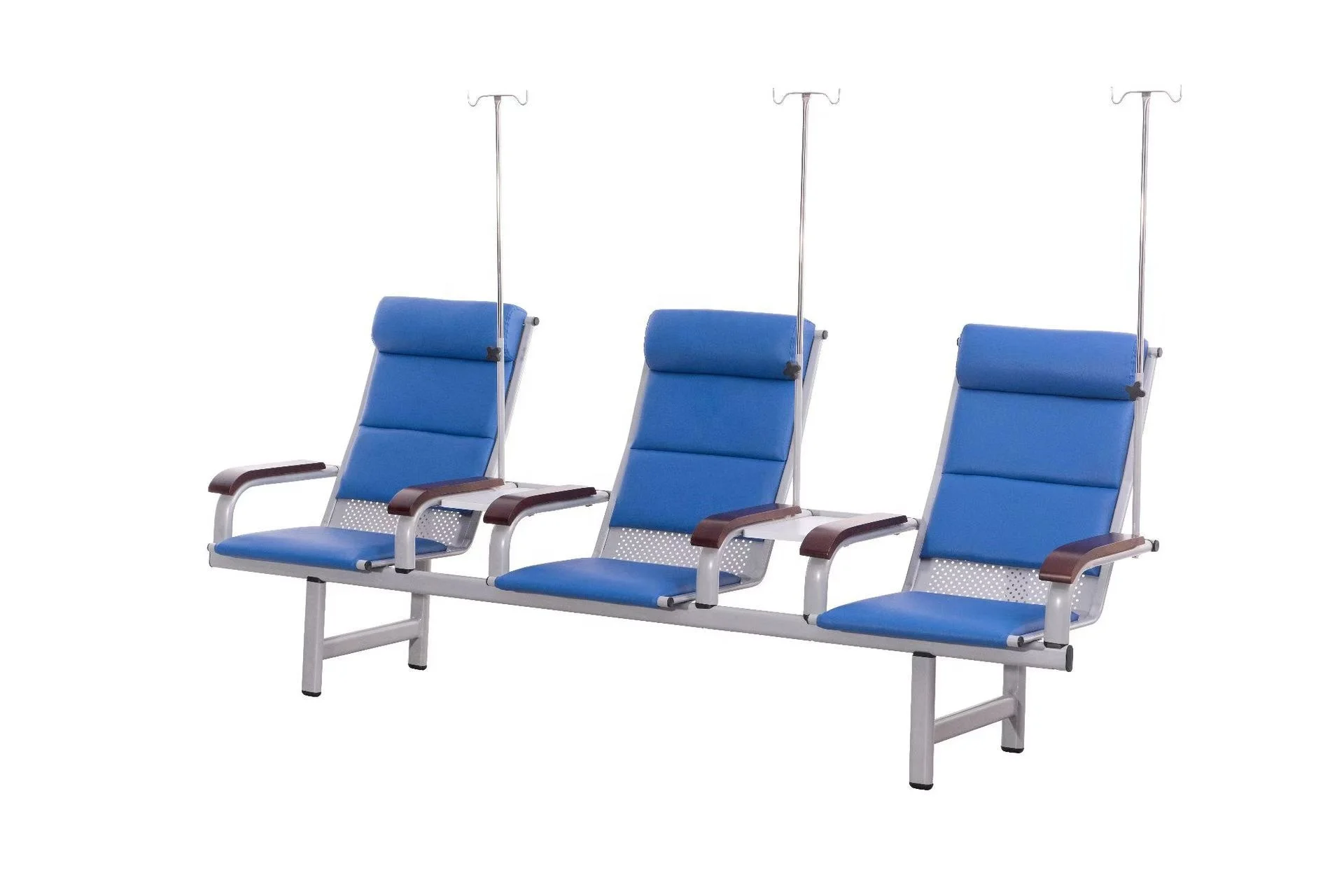 Hospital Transfusion Chair Hospital Waiting Chair 3-Seater With Infusion Stand Iv Chairs