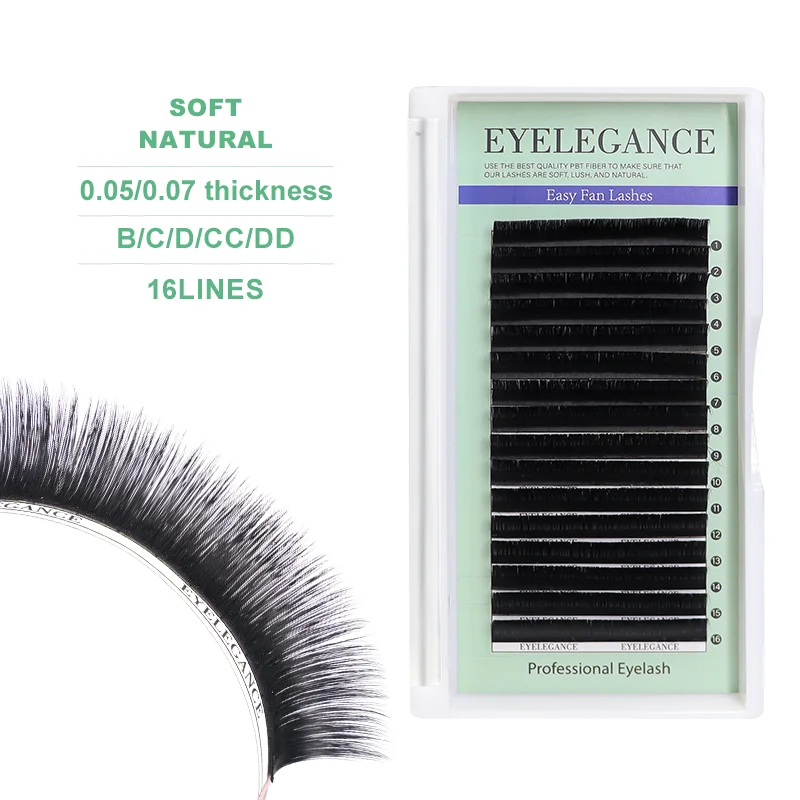 Wholesale Private Label Volume Korean Silk Russian Easy Fan Cashmere Lash Extension Trays