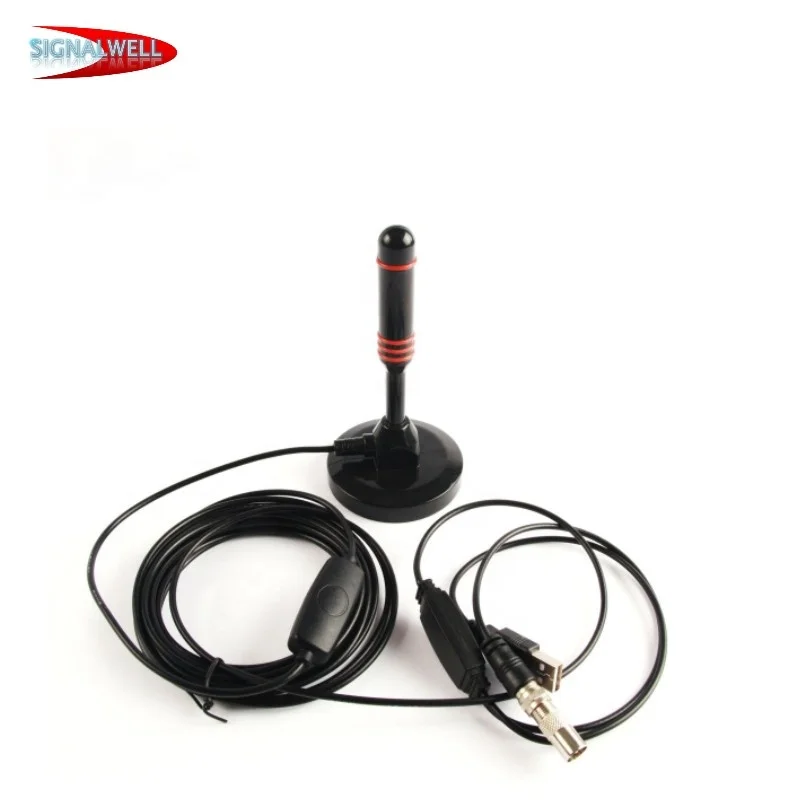 Digital Tv Antenna Hdtv With Amplifier 3600 Mile Range Indoor Outdoor Amplified Antenna With Magnetic Base For Home