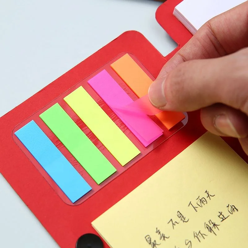 Sticker Book A6 Self-Adhesive To Do List Notepad Custom Logo Book Of Promotional Gift Sticky Note Pad With Pen Notebook