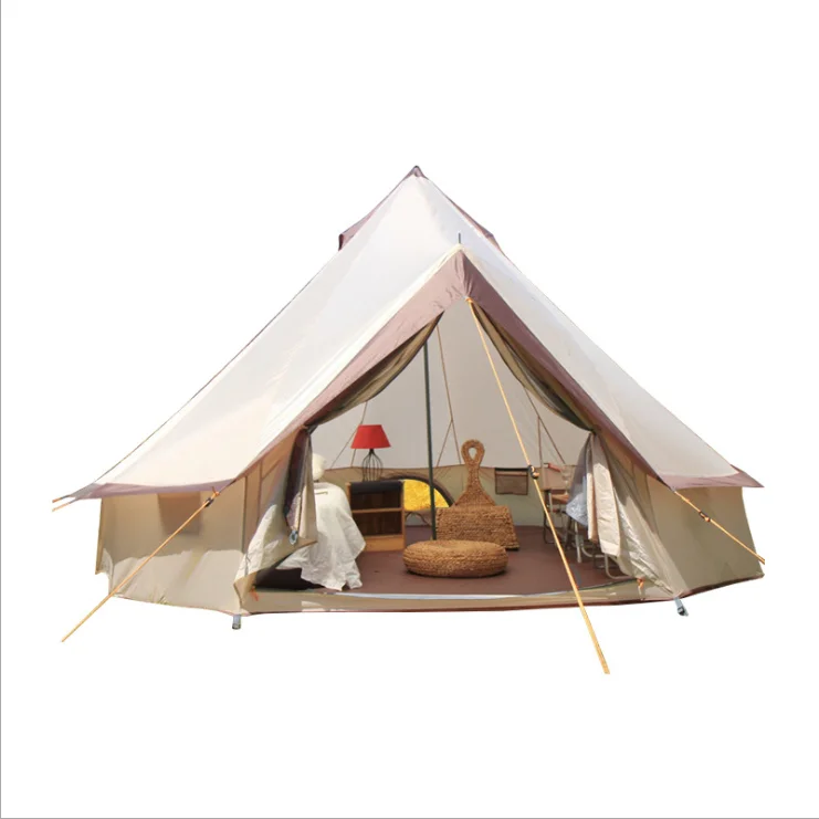 2018 Luxury Waterproof High Quality Family Camping Yurt Bell Tent