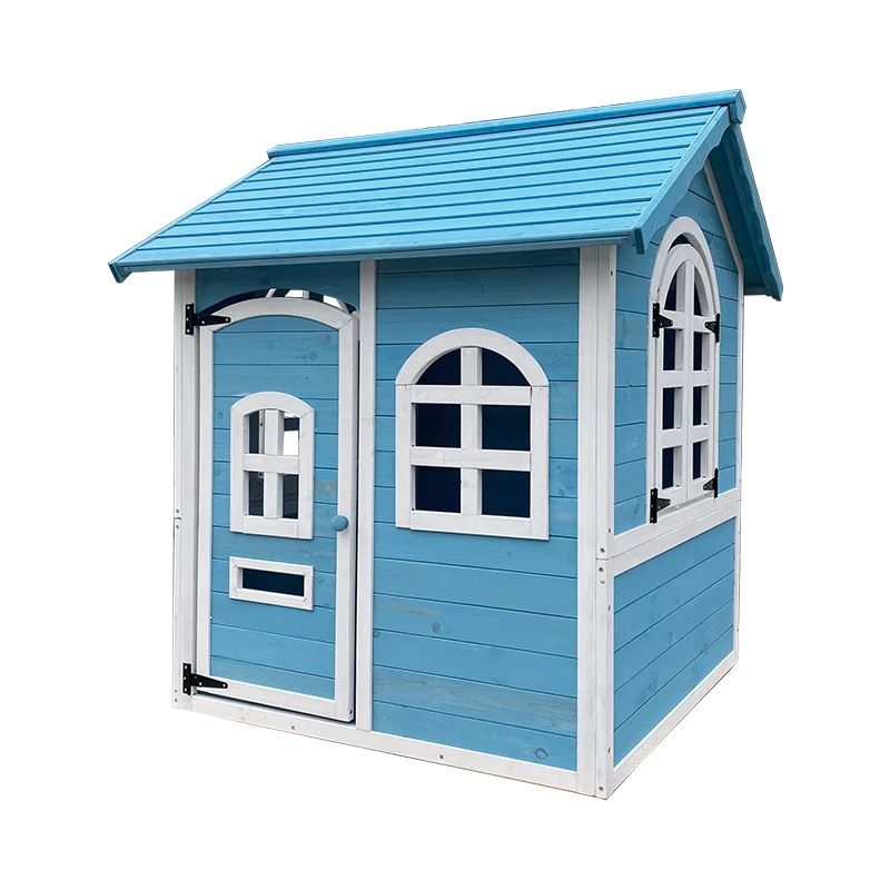 Wooden Playhouse Kids Playhouses for Outdoor Children Wendy House Garden Toys Play House Lollipop Junior with Fence Available