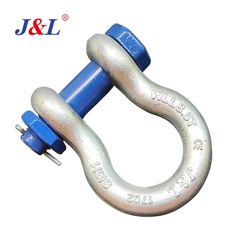 JULI alloy steel d shackle G210 US Type Galvanized Alloy Steel OEM ODM supplier
