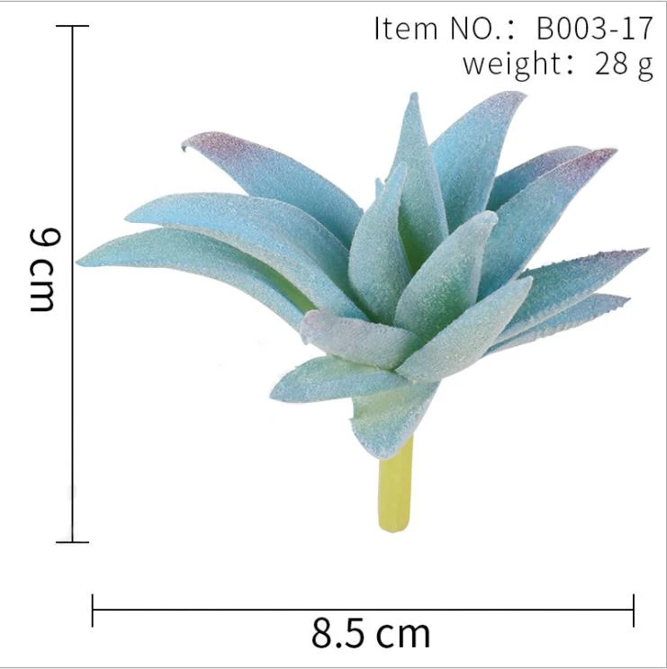Garden Decoration Pvc Eco-friendly Outdoor Plants Artificial Succulents In Pots
