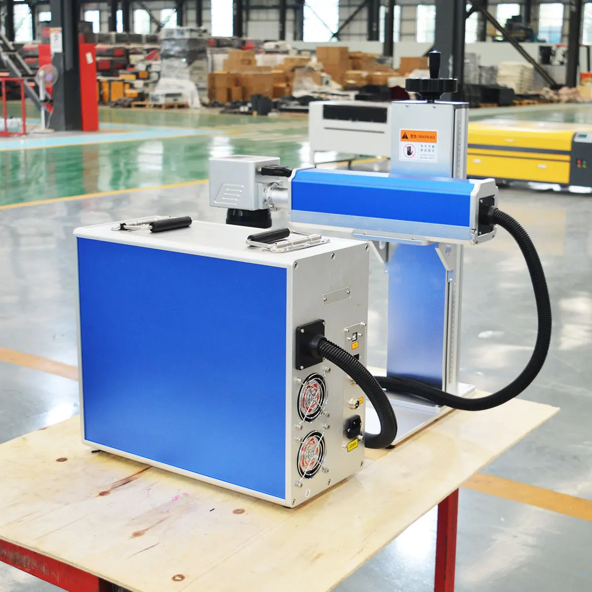Portable Desktop Metal Fiber Laser Engraving Machine 20w 30w 50w 100w Aluminum Metal Fiber Laser Marking Machine
