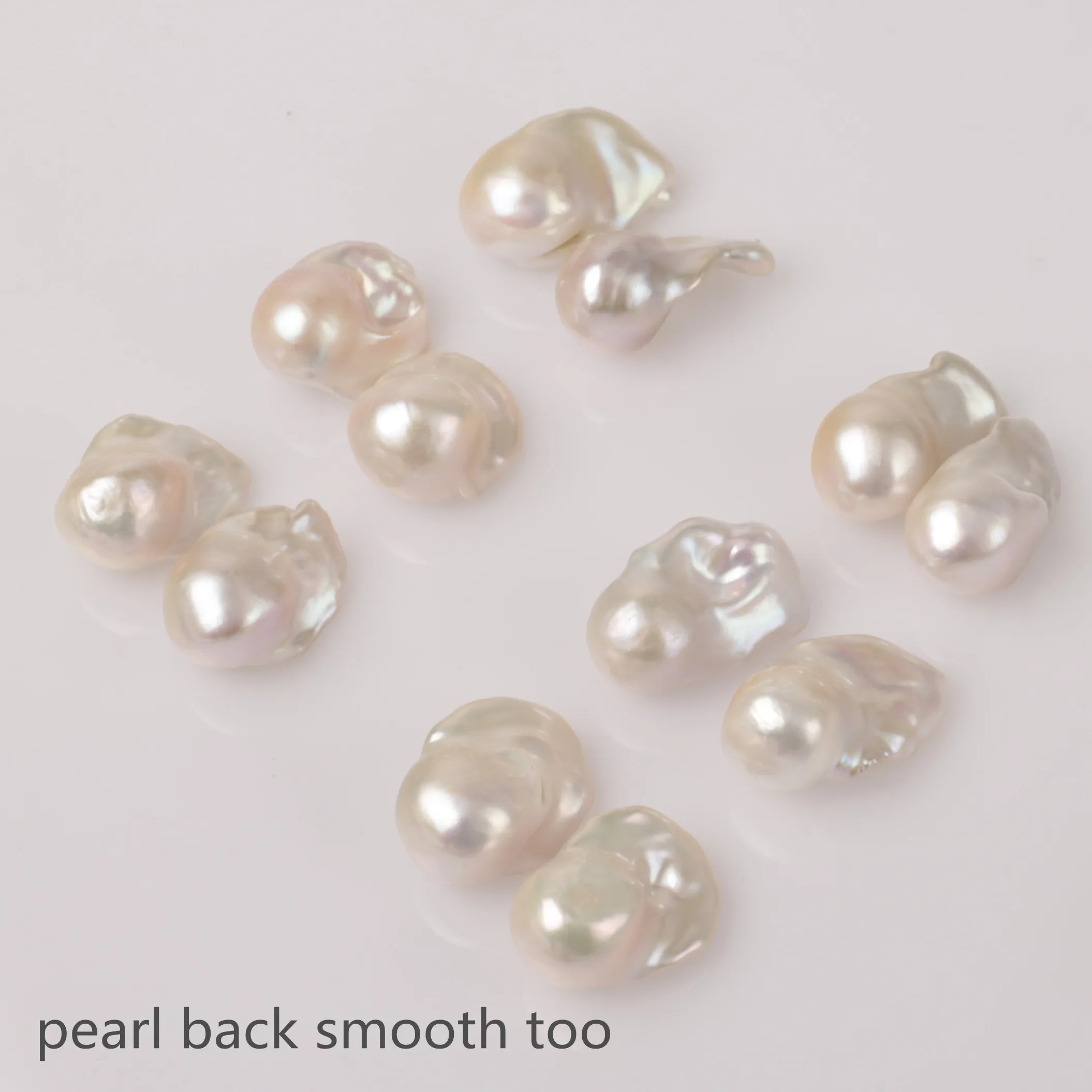 In pair earring making fireball shape AAA best freshwater cultured large baroque pearls