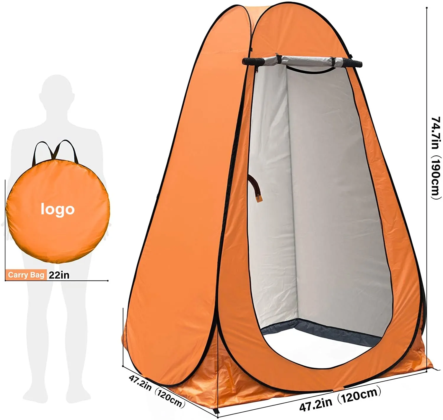 customized lightweight private fishing hiking camping dressing clothes shower tent