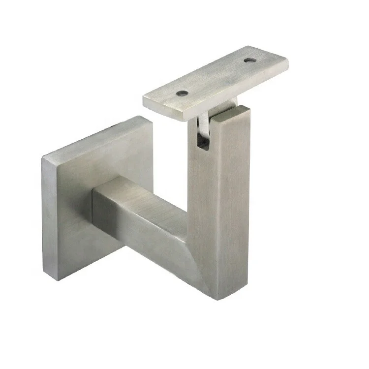 EKOO adjustable stainless steel square mounting bracket stairs staircase railing handrail bracket wall mount