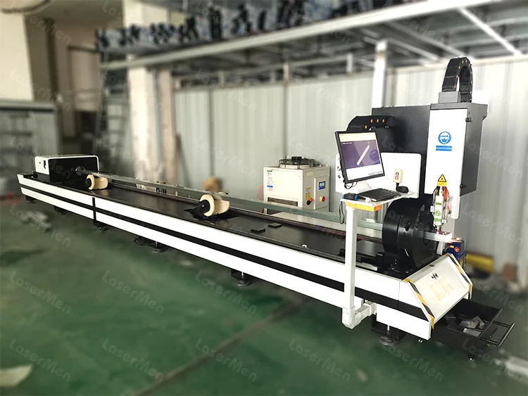 New design LM-6000 fiber laser cutting machine with Raytools automatically focus laser head