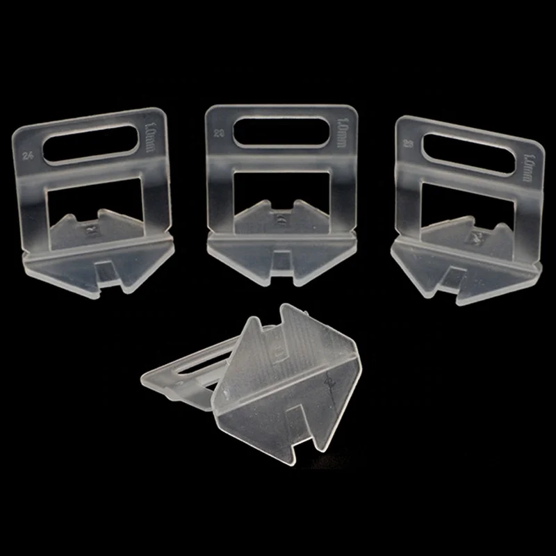 Fast Arrival 1mm 1.5mm 2mm 2.5mm 3mm Ceramic Tile Leveling Install Tools Plastic Tile Leveling System Clips