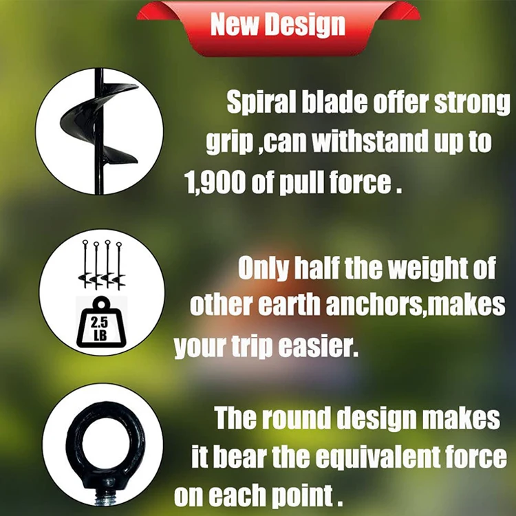 Ground Anchor Speed  Drill in Your Heavy Duty Spiral Ground Anchors in Seconds Multi Functional Works Dog Ties