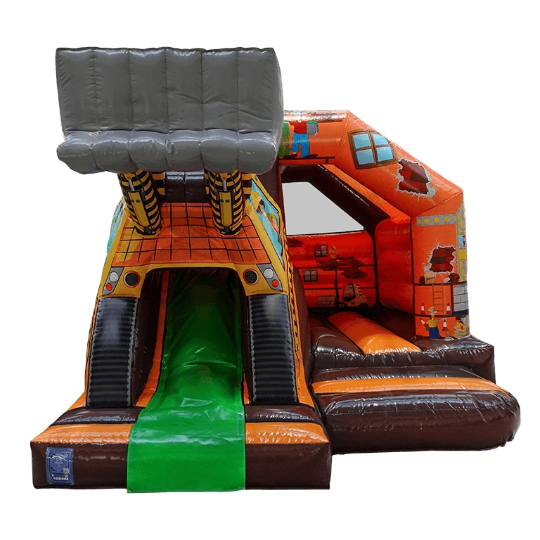 T2-4135 15x12ft 3D Lion Front Slide Combo for kids party event commercial inflatable used commercial bounce houses for sale