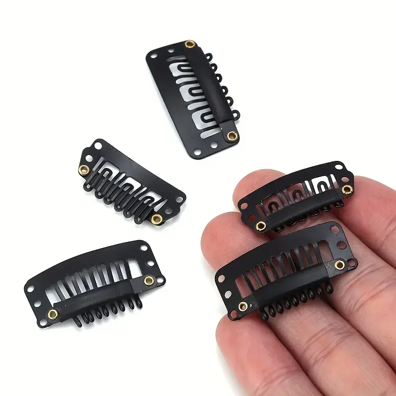 3.2cm 9-tooth Drop-shaped BB clip Invisible Hair Extension Tool Wig Clip Hair Clips for Wigs Wig Tools