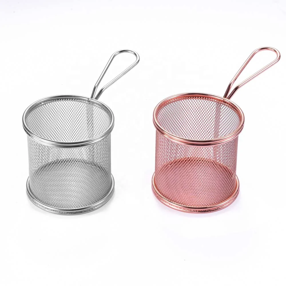 Кухонный инструмент, сетка из нержавеющей стали, воздушная фритюрница, сетка для быстрого питания, сервировочное сито, корзина для картофельных чипсов, бумажный конус, мини-корзина для фри