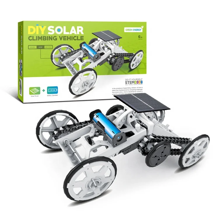 4WD модернизированная Сборка diy stem альпинизм игрушечный автомобиль на солнечной батарее для детей