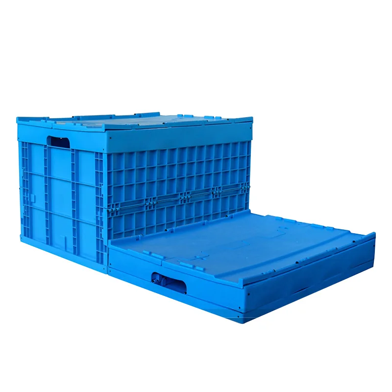 Factory Moving Crate Plastic Turnover Box 70L Tote Seafood Crates Plastic vegetable crate supplier for Logistics Transportation