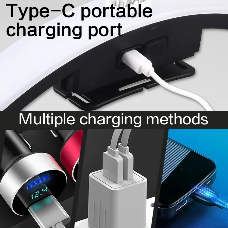 Подсветка широкоугольный 6 режимов освещения USB перезаряжаемый светодиодный головной Фонарь налобный фонарь