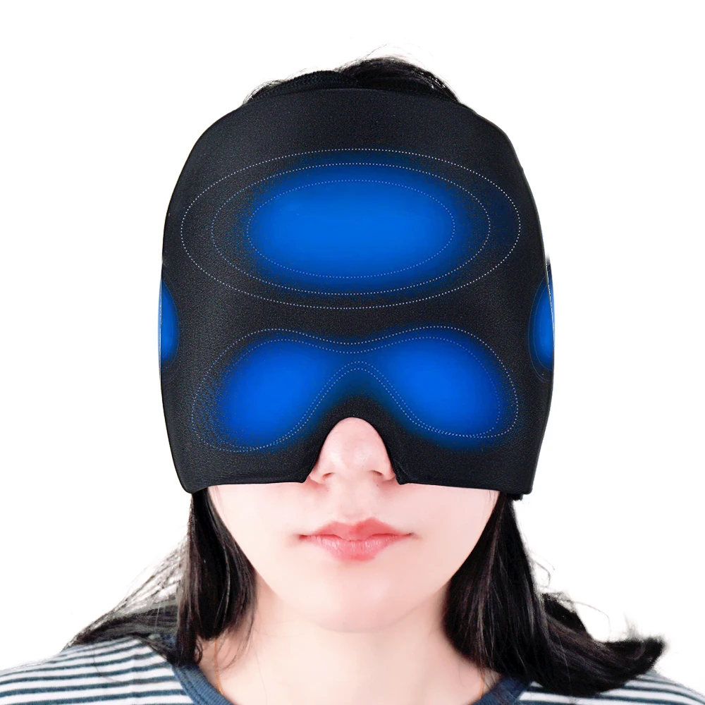 Fitting Gel Headache Comfortable Stretchable Cold Compress Headache Relief Hat Cold Therapy Migraine Relief Cap