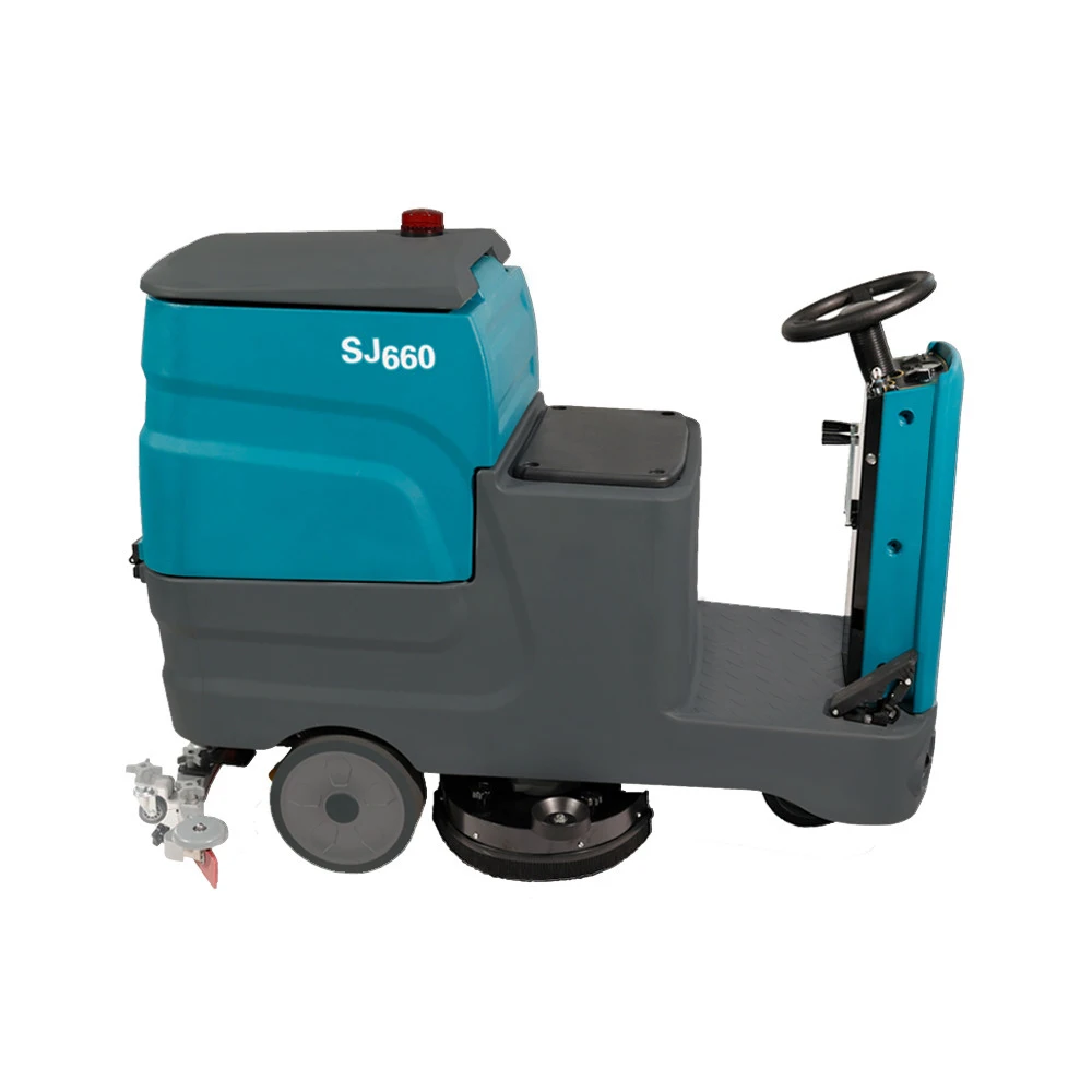 New SJ660/SJ660+ Time-Saving Ride on Floor Scrubber Machine for Busy Schedules