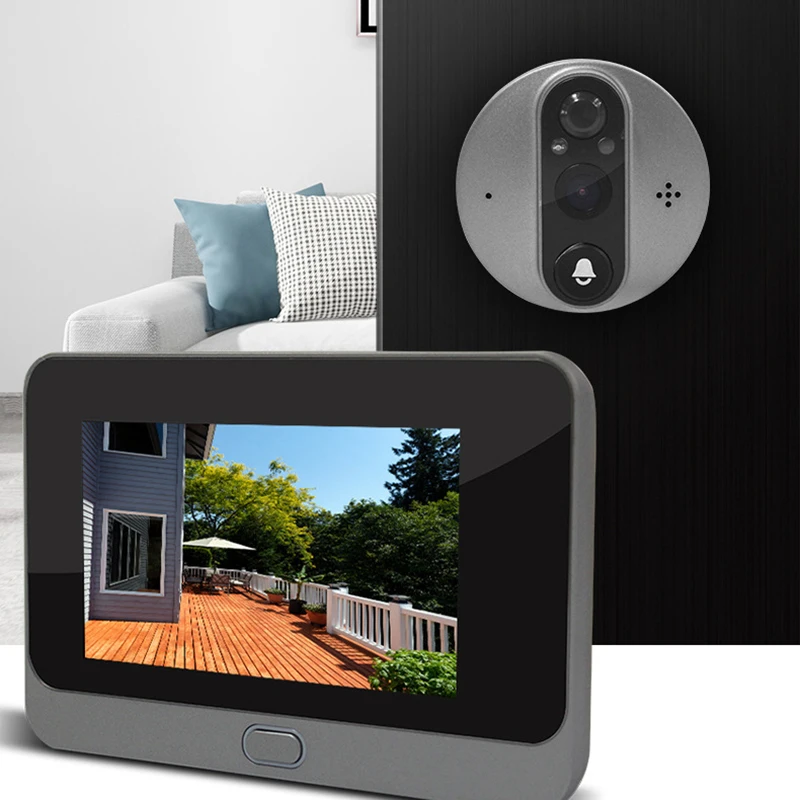 Visitor Door Bell Face Detection Door Bell Camera Wifi Hd Video Doorbell Remote Door Bell