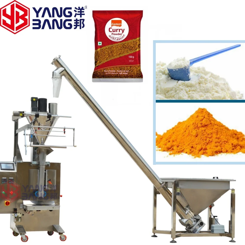 YB-300F Automatic 50g 700g 1500g Curry Flour Chili Filling Turmeri Masala Powder Milk Powder sachet Packing Machine